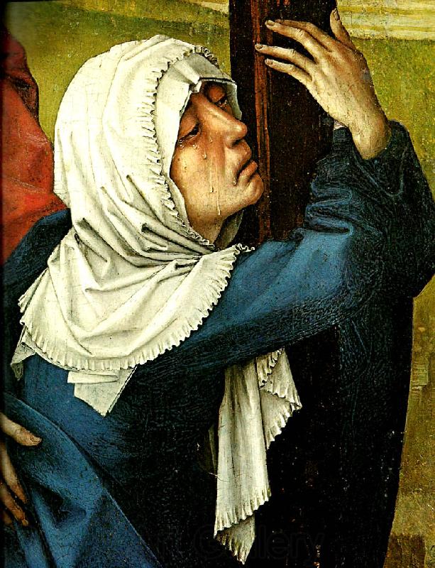 Rogier van der Weyden korsfastelsen Spain oil painting art